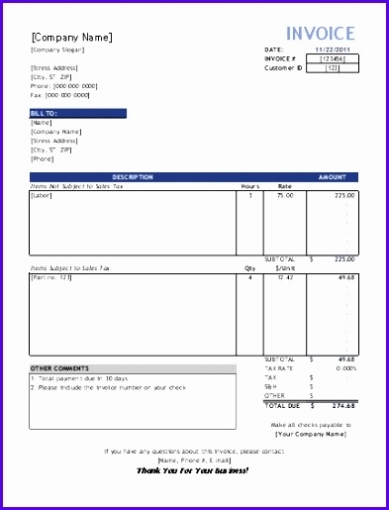 Software Consulting Invoice Template