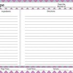 4X6 Recipe Templates For Microsoft Word / Best Looking Full Page Recipe Card In Microsoft Word With Microsoft Word Recipe Card Template