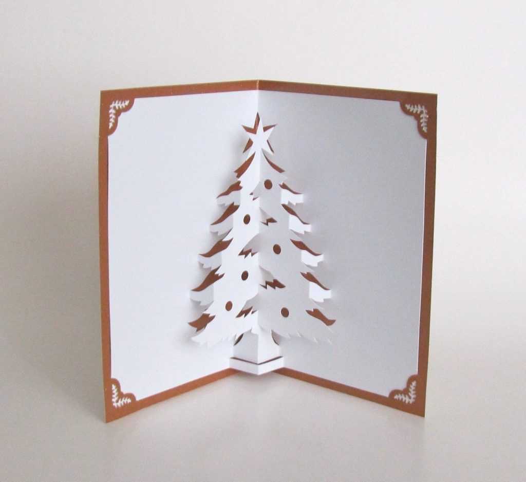 Christmas Tree 3D Pop Up Greeting Card Home Décor Handmade Within 3D ...