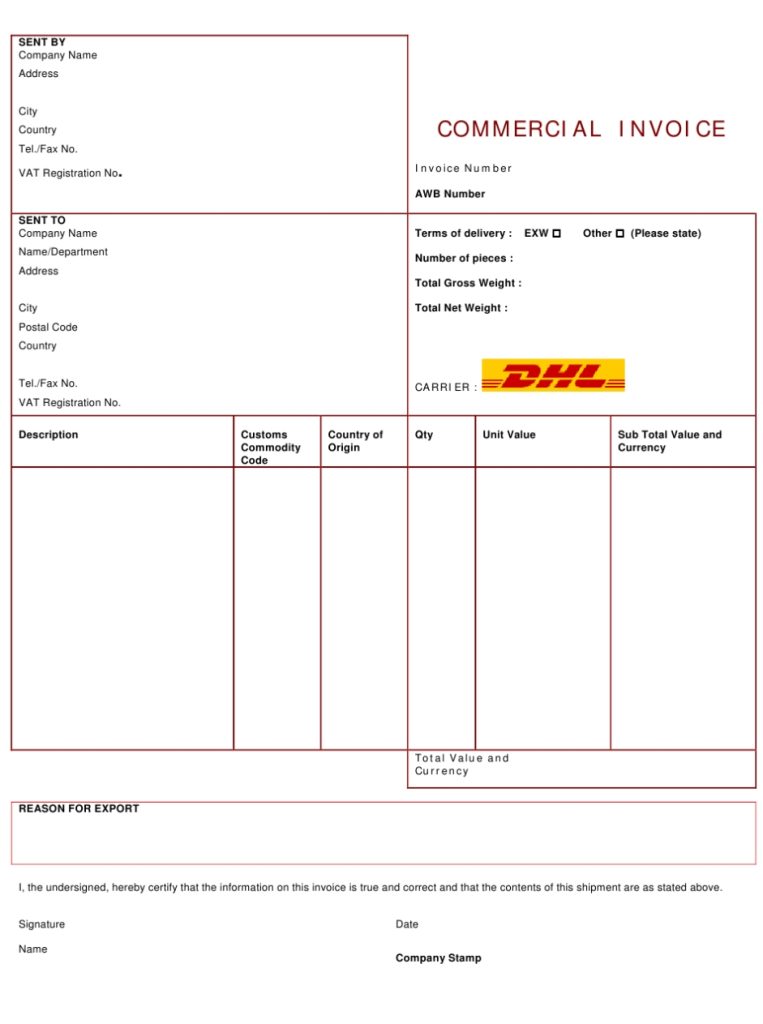 commercial-invoice-template-dhl-download-printable-pdf