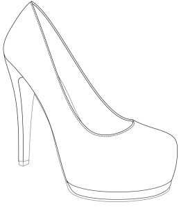 High Heel Shoe Template For Card – Midi-box.com