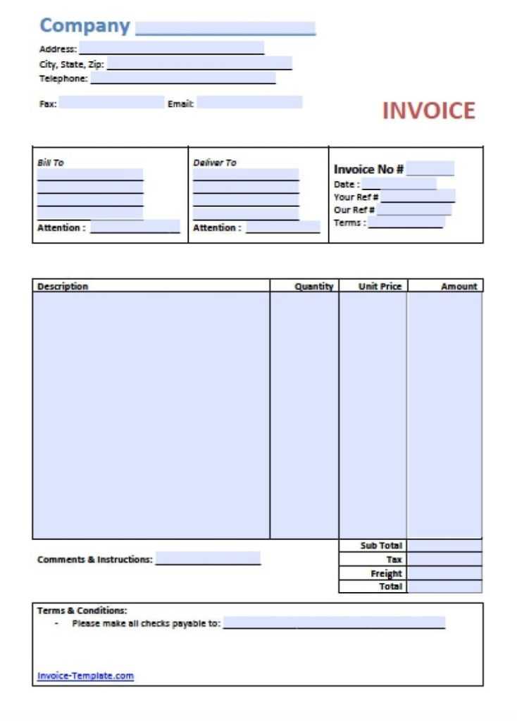 Free Simple Basic Invoice Template Pdf Word Excel In Invoice
