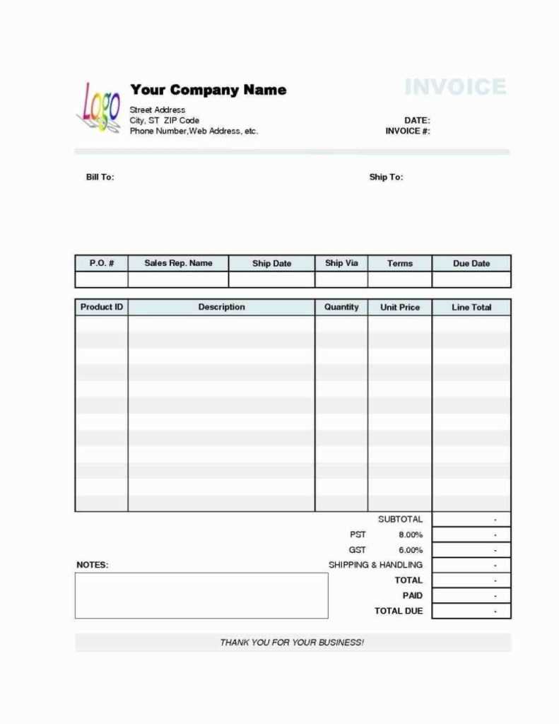 Parts And Labor Invoice Template Free – Midi-box.com