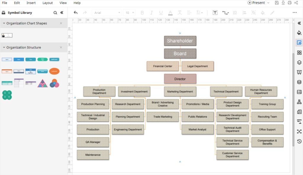 Ms Word Organizational Chart Template Word – Goimages I with Org Chart ...