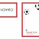 Printable Soccer Thank You Card Template - Netwise Template throughout Soccer Thank You Card Template