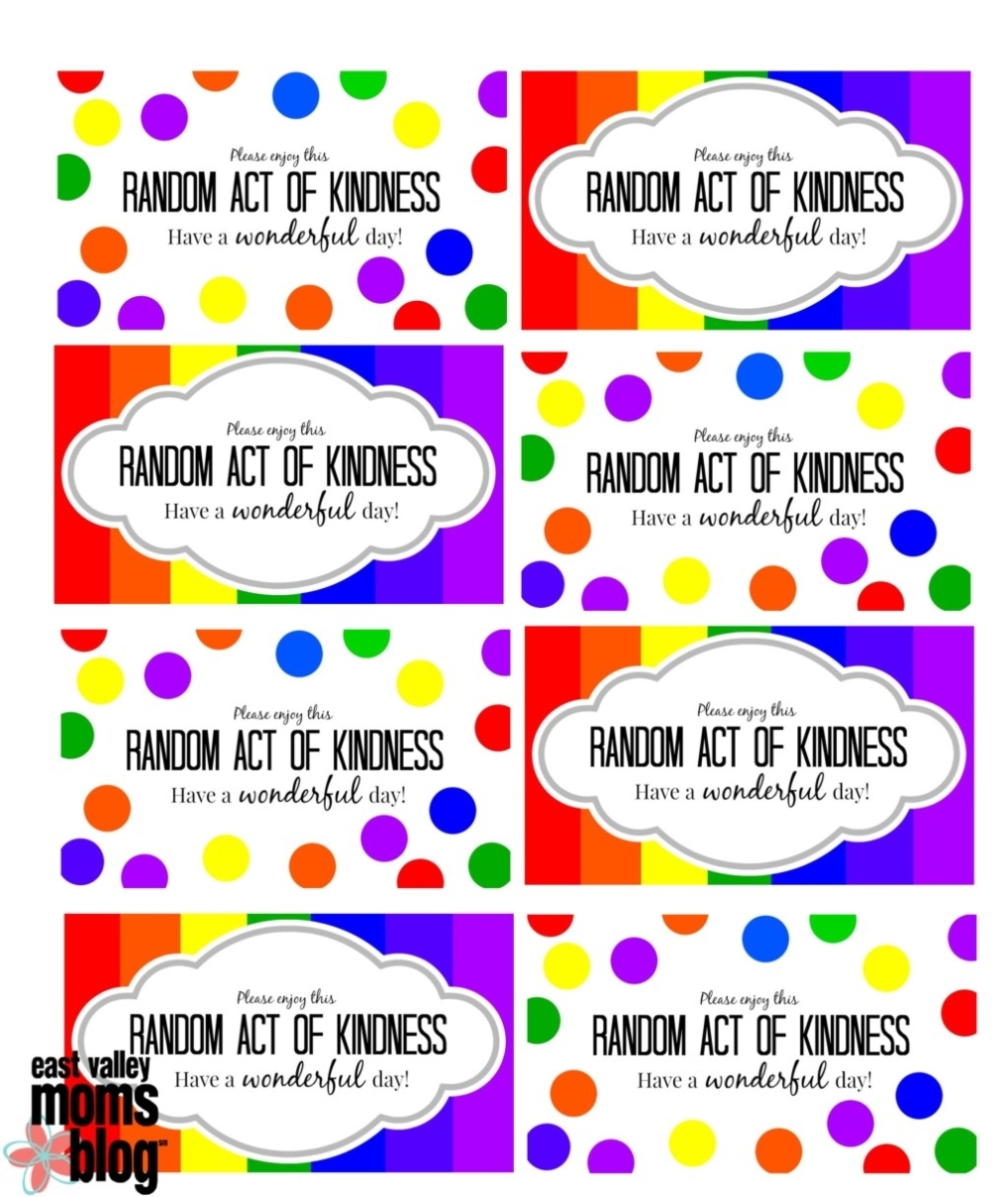 Random Acts Of Kindness Cards Templates